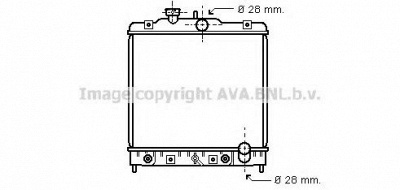 AVA QUALITY COOLING hd2069 -  Радиатор, охлаждение двигателя